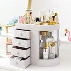 Acrylic Makeup Organizer with Drawer | Modern Skincare Storage Box