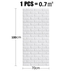 3D Brick Wallpaper Self Adhesive Waterproof Wall Sticker Home Decor