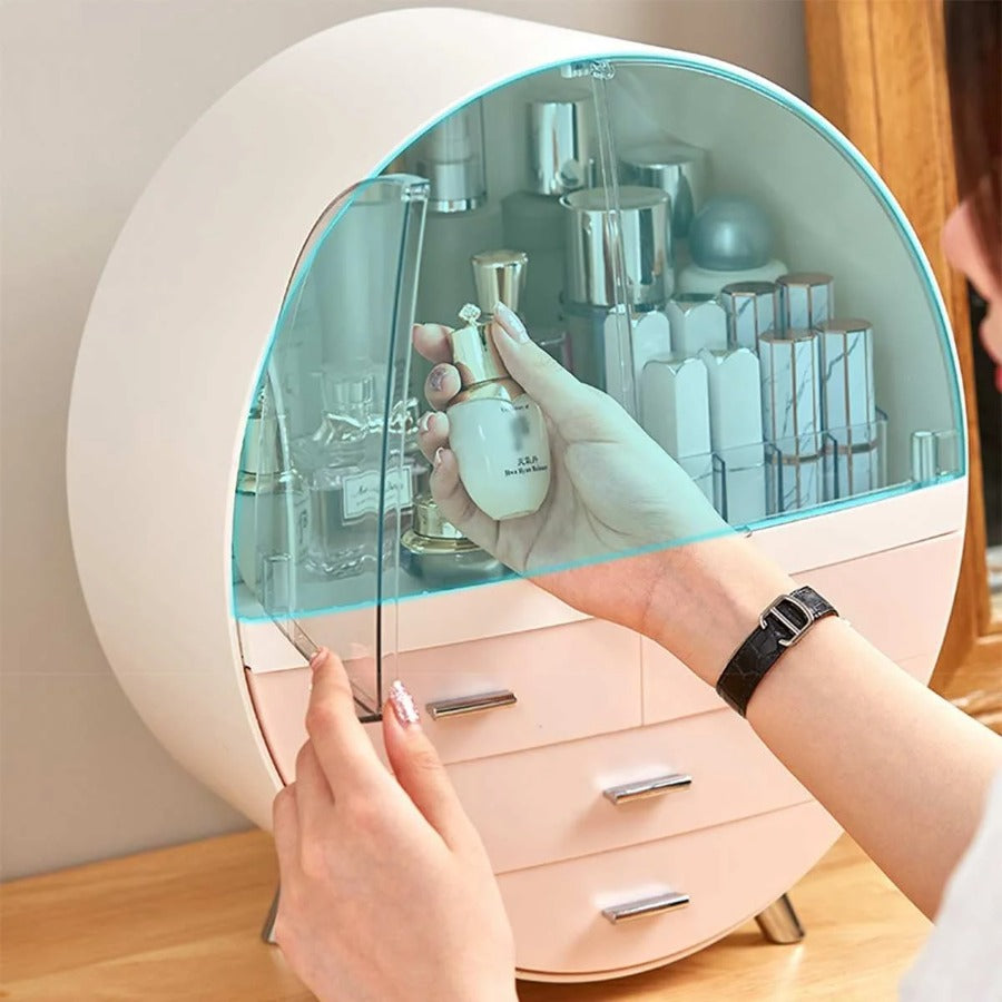 Desktop Acrylic Makeup Organizer Jewelry Skincare Cosmetic Storage Drawer Box