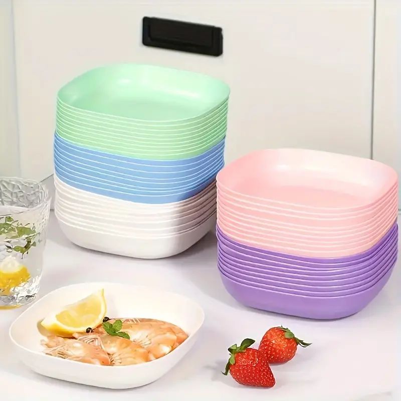 Plastic Chip Dip Serving Set Snack Fruit Appetizer Plate