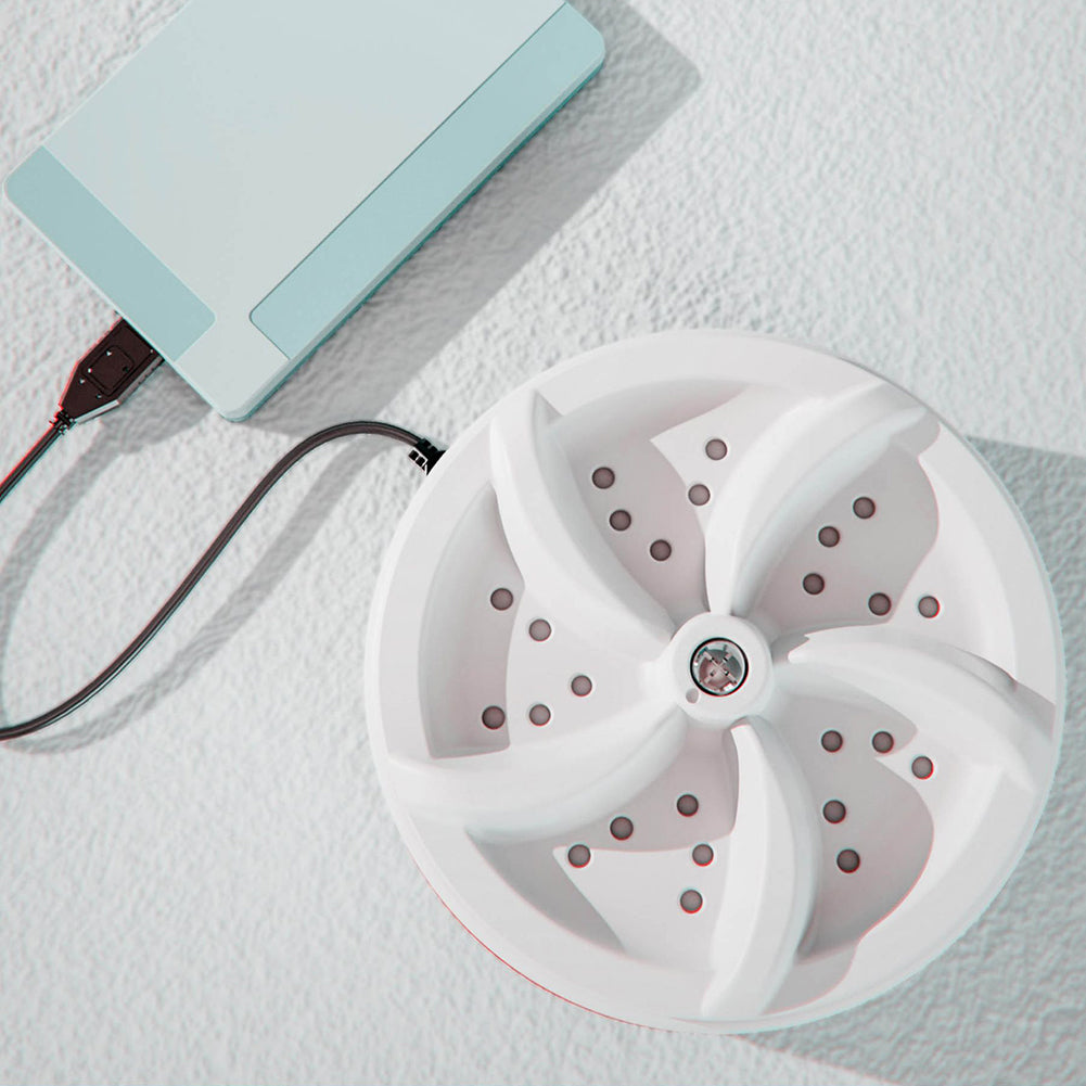 Portable USB Ultrasonic Mini Washing Machine Turbo Cleaner For Travel Home