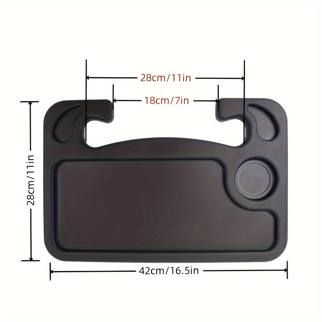 Portable Car Steering Wheel Tray Table Eating Working Storage