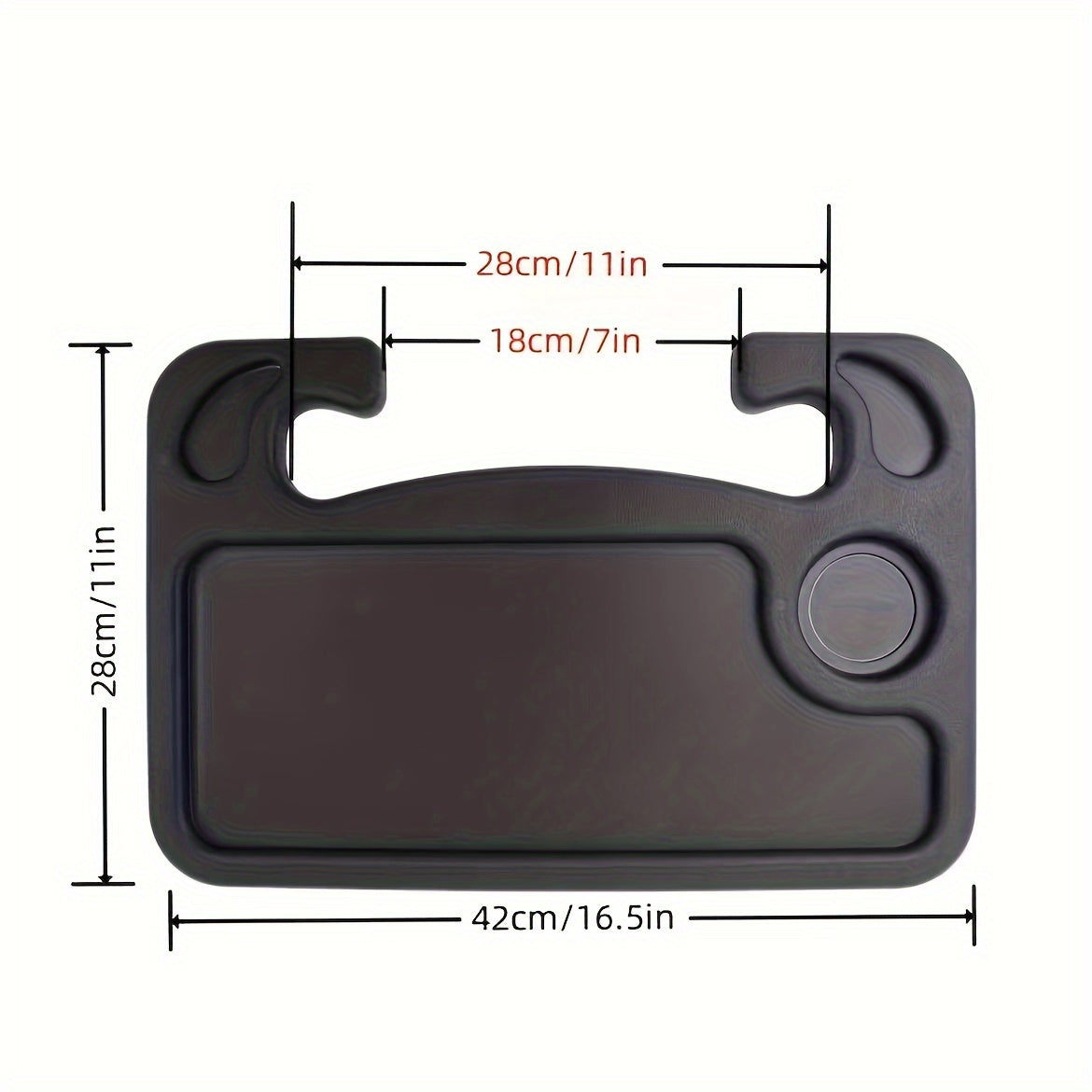 Portable Car Steering Wheel Tray Table Eating Working Storage