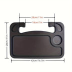 Portable Car Steering Wheel Tray Table Eating Working Storage