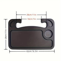 Portable Car Steering Wheel Tray Table Eating Working Storage