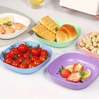 Plastic Chip Dip Serving Set Snack Fruit Appetizer Plate