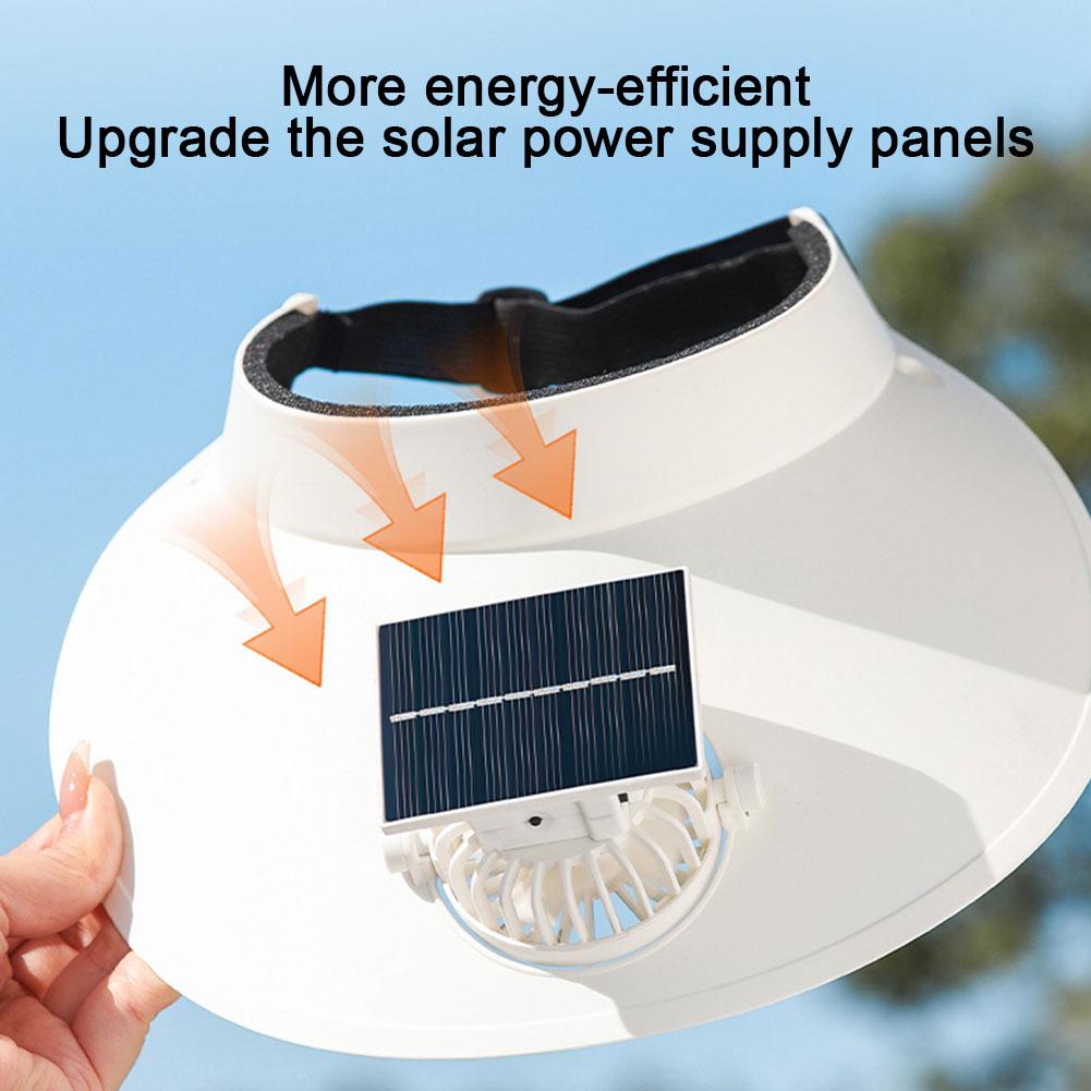 Solar Fan Hat Outdoor Sun Protection Cooling Breathable Fishing Cap