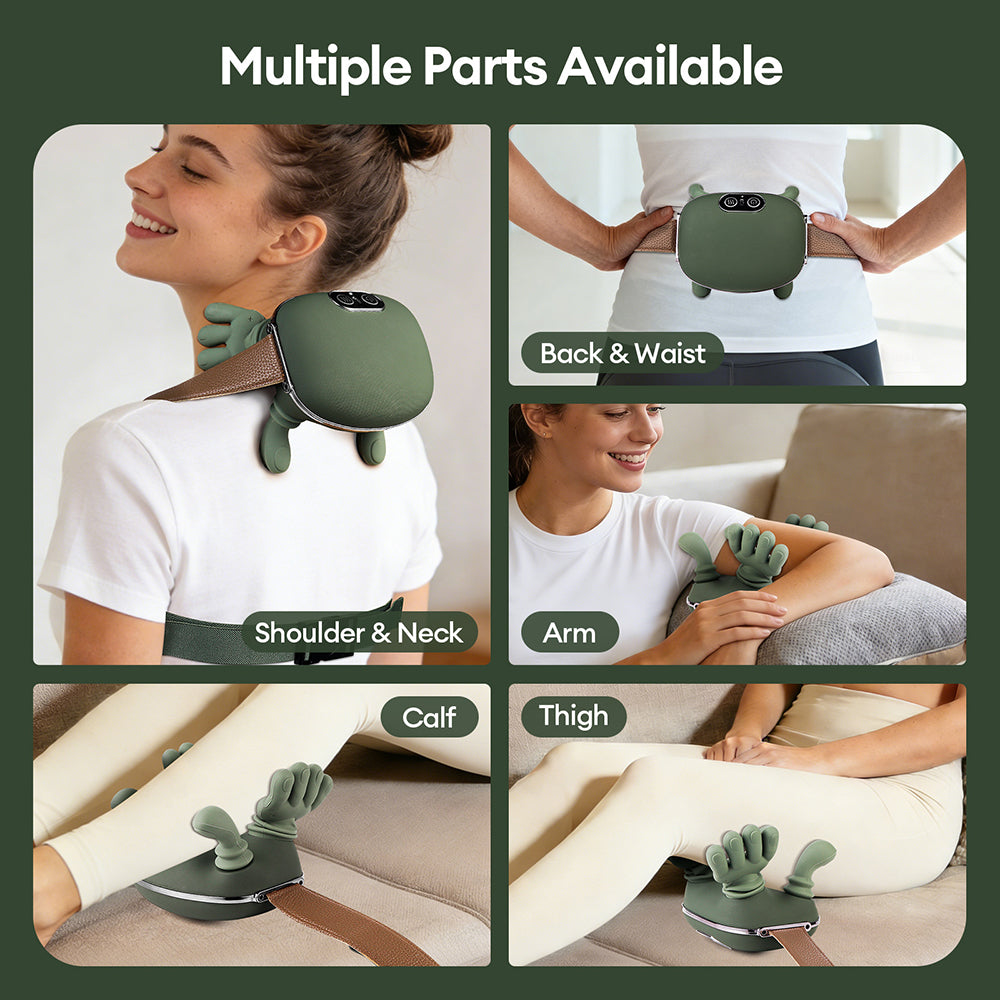 Portable Electric Massage Pillow Deep Kneading Neck Shoulder Back Relaxation Device