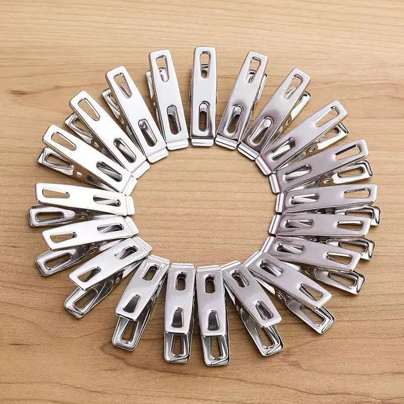Stainless Steel Windproof Clothes Clips Heavy Duty Laundry Pegs