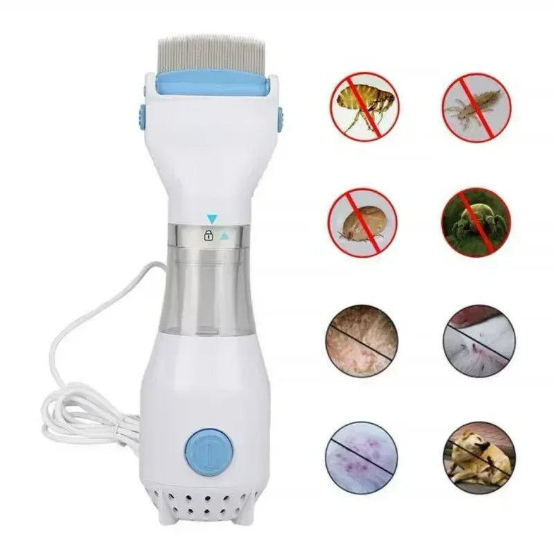 Electric Anti Lice Comb with LED Stainless Steel Nit Remover