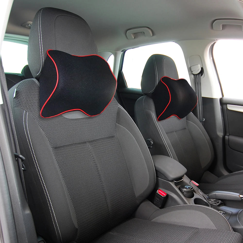 Memory Foam Car Neck Pillow Headrest Support Cushion Breathable