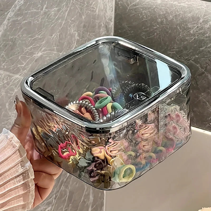 Clear Acrylic Hair Accessories Organizer Storage Box Headband Tie Holder