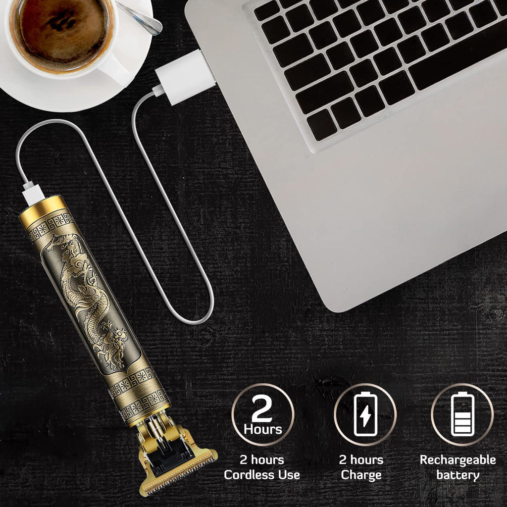 Professional T9 Hair Clipper Cordless Beard Trimmer USB Grooming