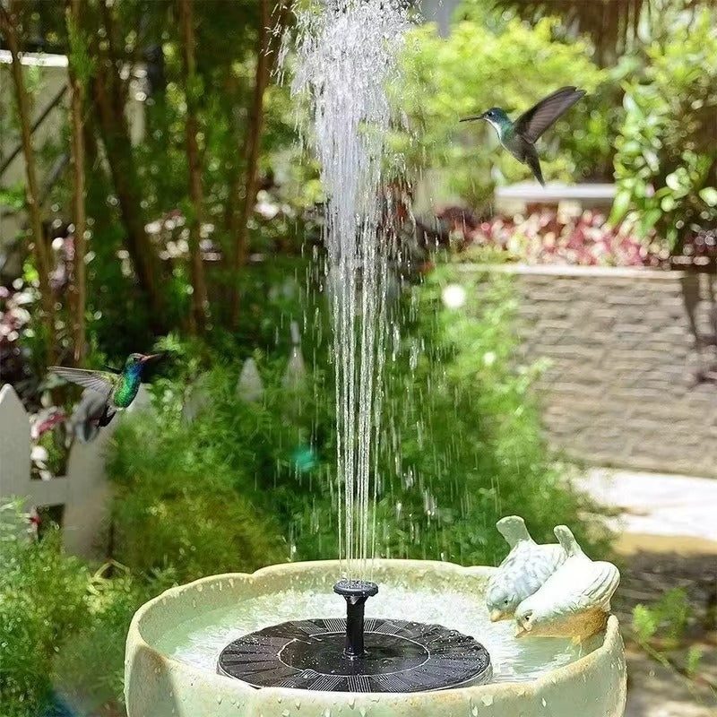 Circular Solar Fountain Pump Outdoor Swimming Pool Mini Floating Fountain