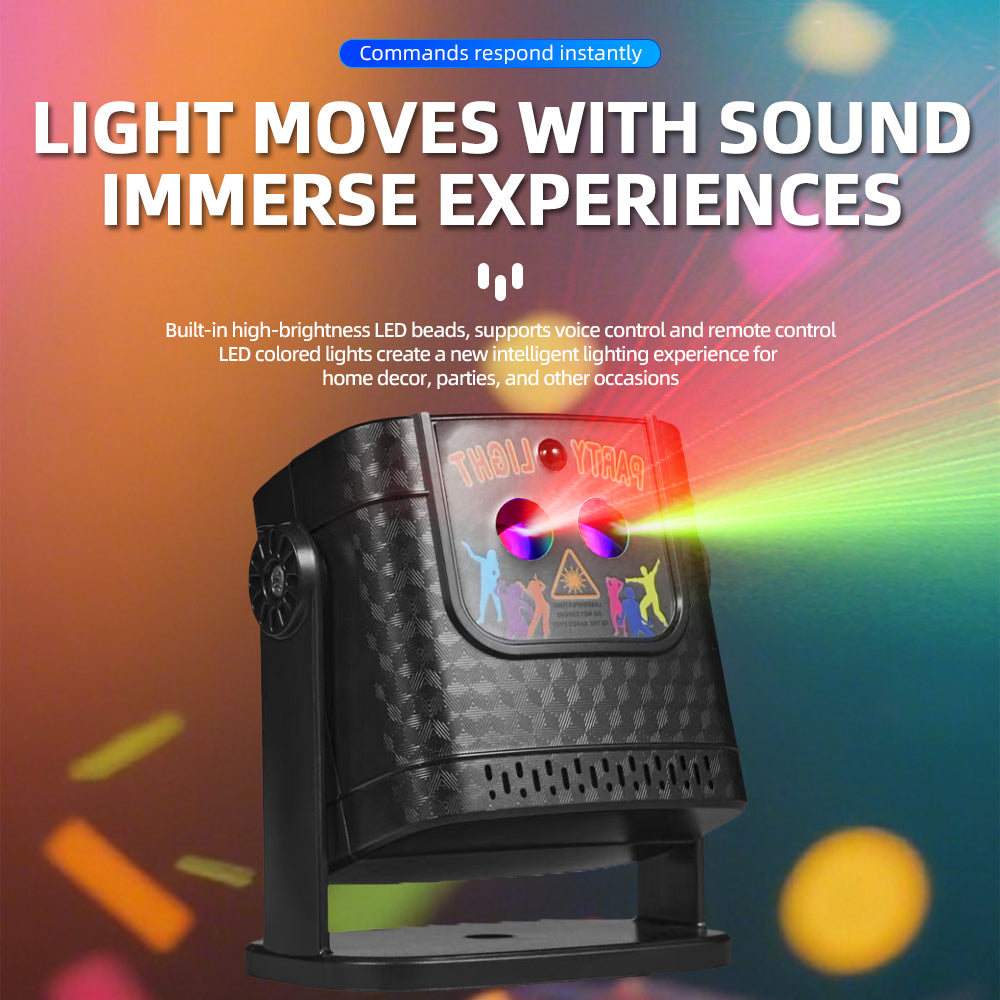 USB Laser Party Lights DJ Disco Projector Portable Light