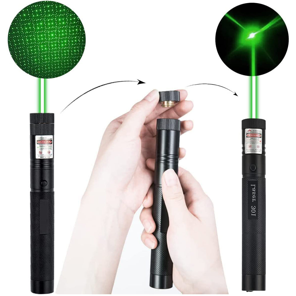 Portable USB Green Laser Pointer Rechargeable Mini Detachable Hunting Pen Device