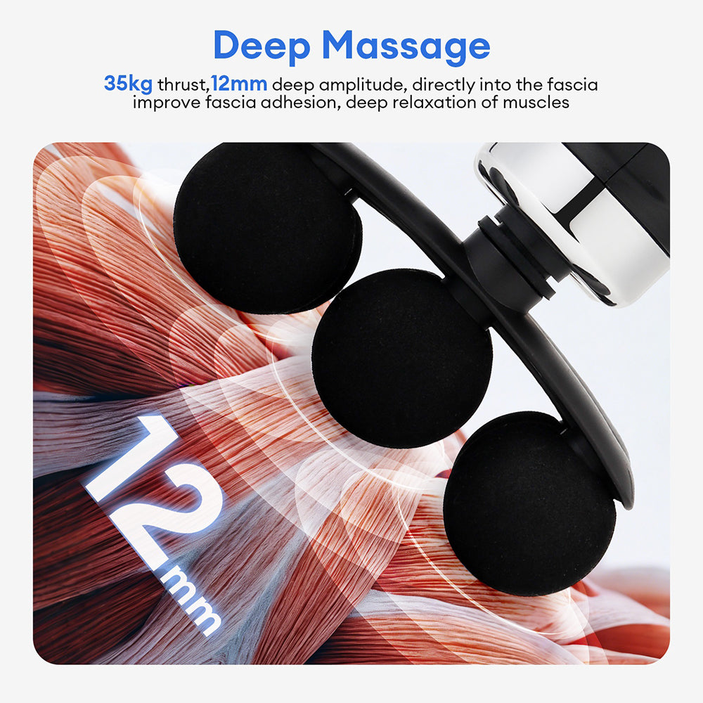 Smart Fascia Massage Gun High Frequency Vibration Deep Tissue Relaxation Device