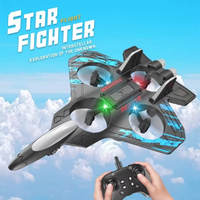 2.4G Remote Control Foam Fighter Glider Stunt LED  Aircraft Helicopter