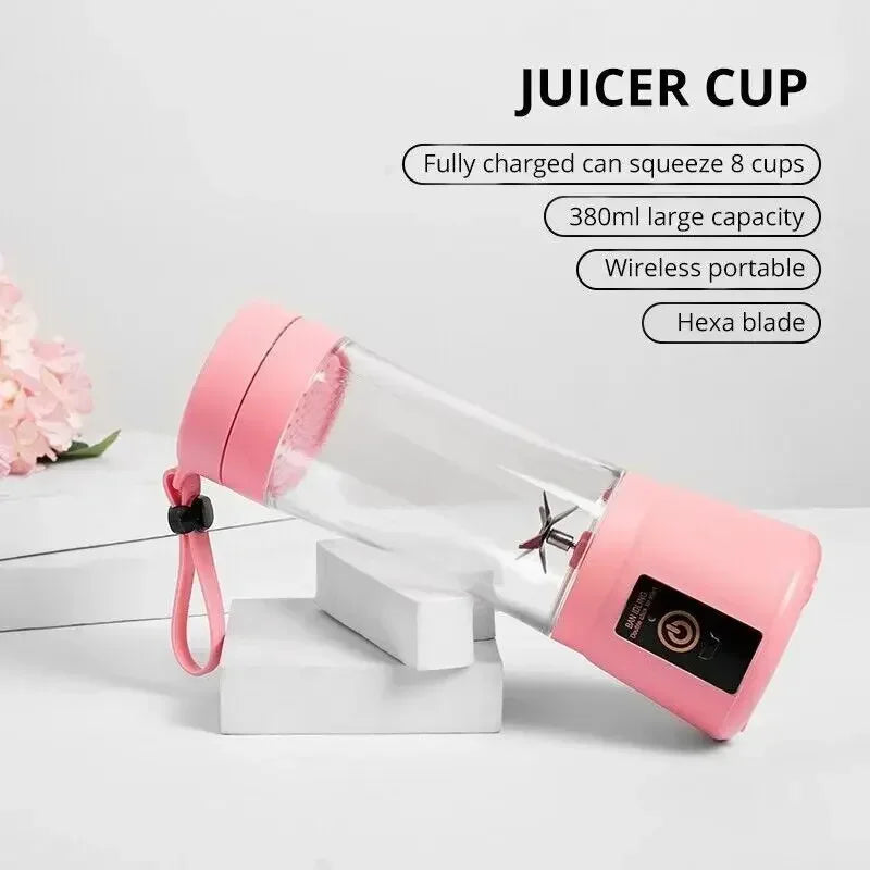 Portable Mini Electric Juicer USB Smoothie Blender Fruit Cup