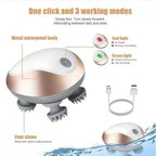 USB Rechargeable Handheld Head Massager Three Speed Kneading Relaxation Therapy Device