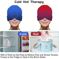 Sleep Mask Gel Ice Headache Migraine Relief Hat Comfortable Hot Cold Therapy Eye Mask Eyeshade Cover Shade Eye Patch Women Men