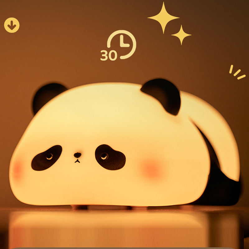 Panda LED Night Light Touch Sensor – Cute Cartoon Silicone Kids Night Lamp | Bedside Bedroom Decor & Holiday Gift Light for Children Pakistan