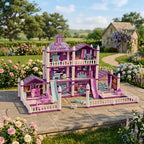 Luxury Girls Dollhouse Playset Dream House Educational Pretend Play Toy Set