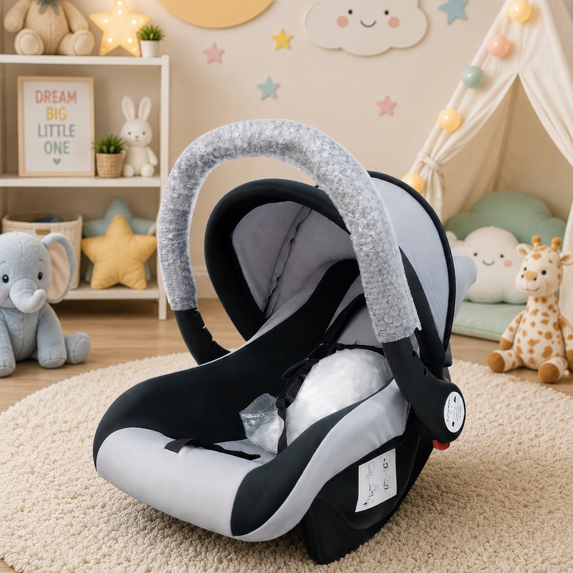 Portable Baby Rocker Chair Comfortable Infant Bouncer Seat with Soothing Vibration