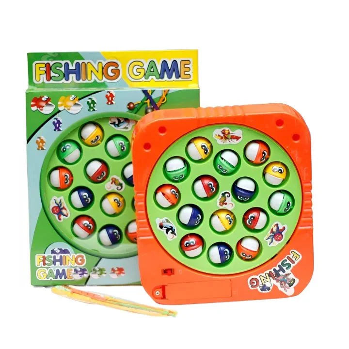 Battery Operated Rotating Fishing Game Toy Fun Educational Kids Entertainment Set