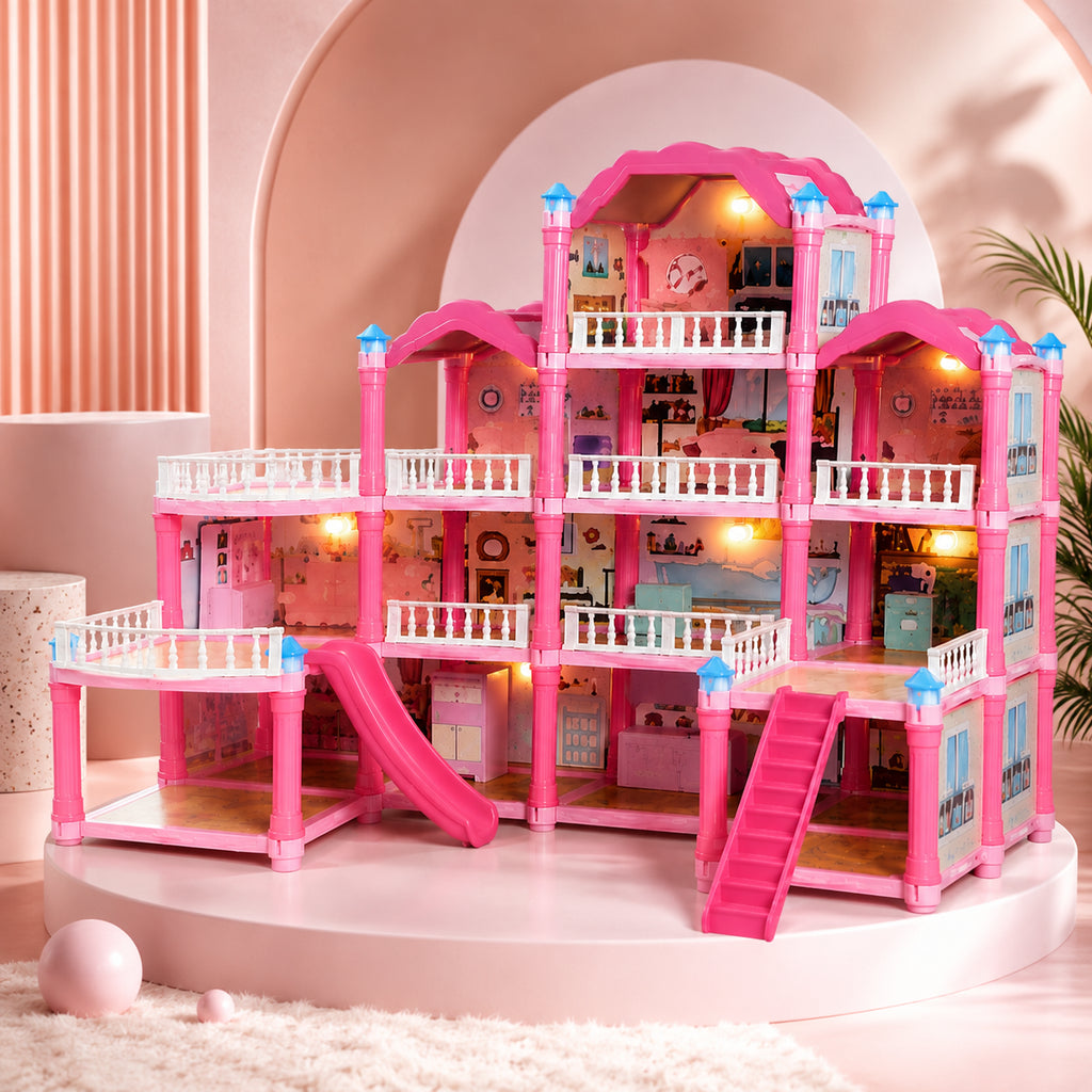 Luxury Girls Doll House Playset Large Dream Villa Toy With Furniture