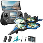 RC Airplane Drone with remote control or screen in remote