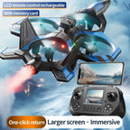 RC Airplane Drone with remote control or screen in remote