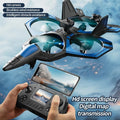 RC Airplane Drone with remote control or screen in remote