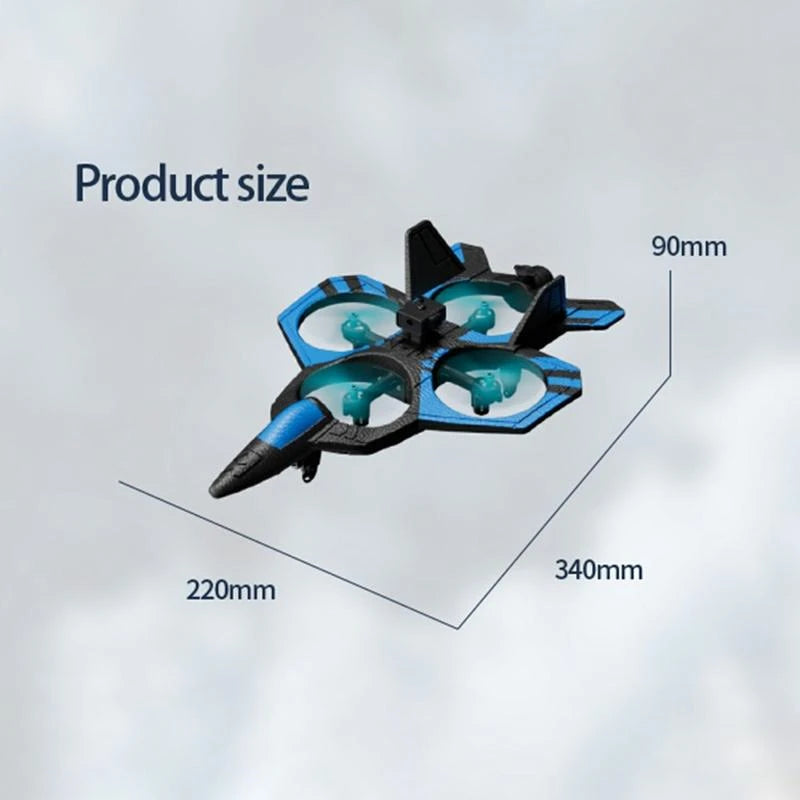 RC Airplane Drone with remote control or screen in remote