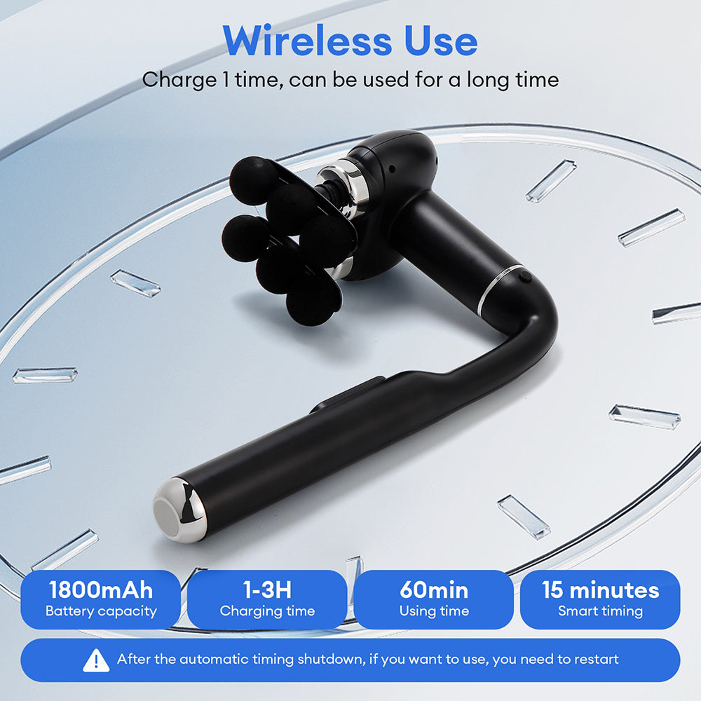 Smart Fascia Massage Gun High Frequency Vibration Deep Tissue Relaxation Device
