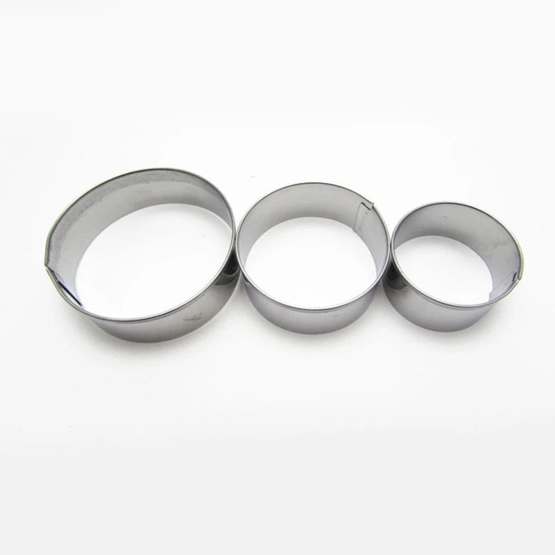 12 Piece Stainless Steel Baking Mold Set DIY Cake Cookie Tools