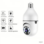 WiFi Bulb Security Camera Night Vision HD Smart Surveillance Monitoring Device