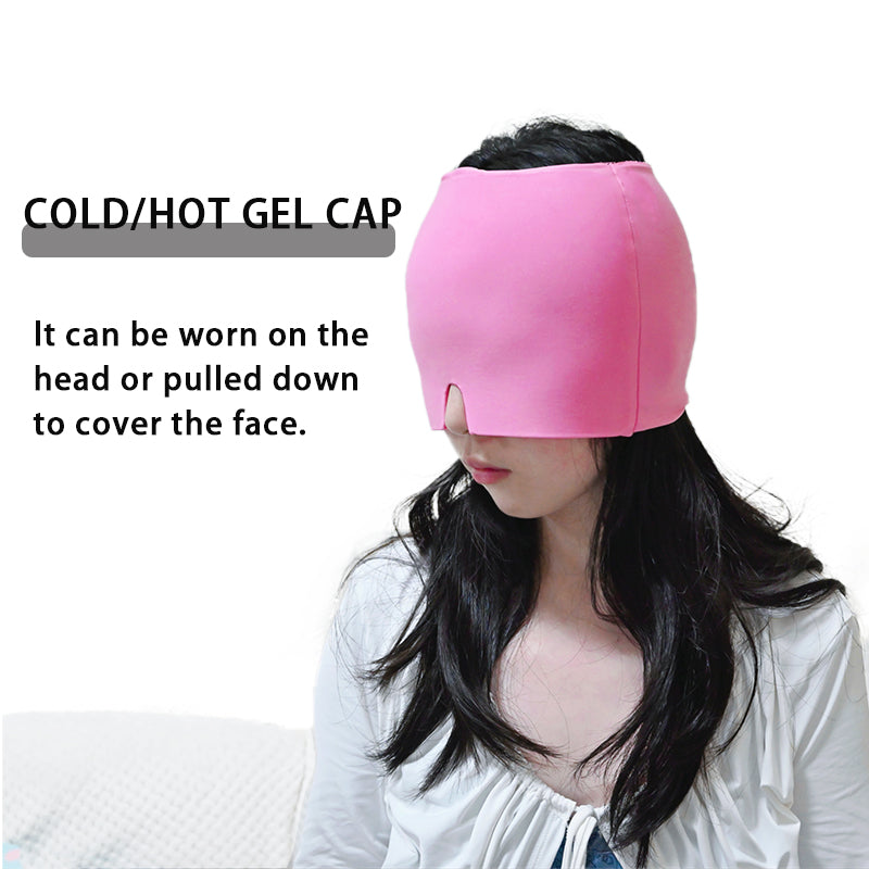 Sleep Mask Gel Ice Headache Migraine Relief Hat Comfortable Hot Cold Therapy Eye Mask Eyeshade Cover Shade Eye Patch Women Men