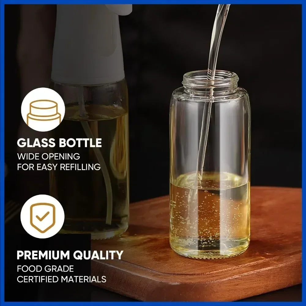 200ML Oil Spray Bottle Olive Oil Mister Air Fryer Kitchen