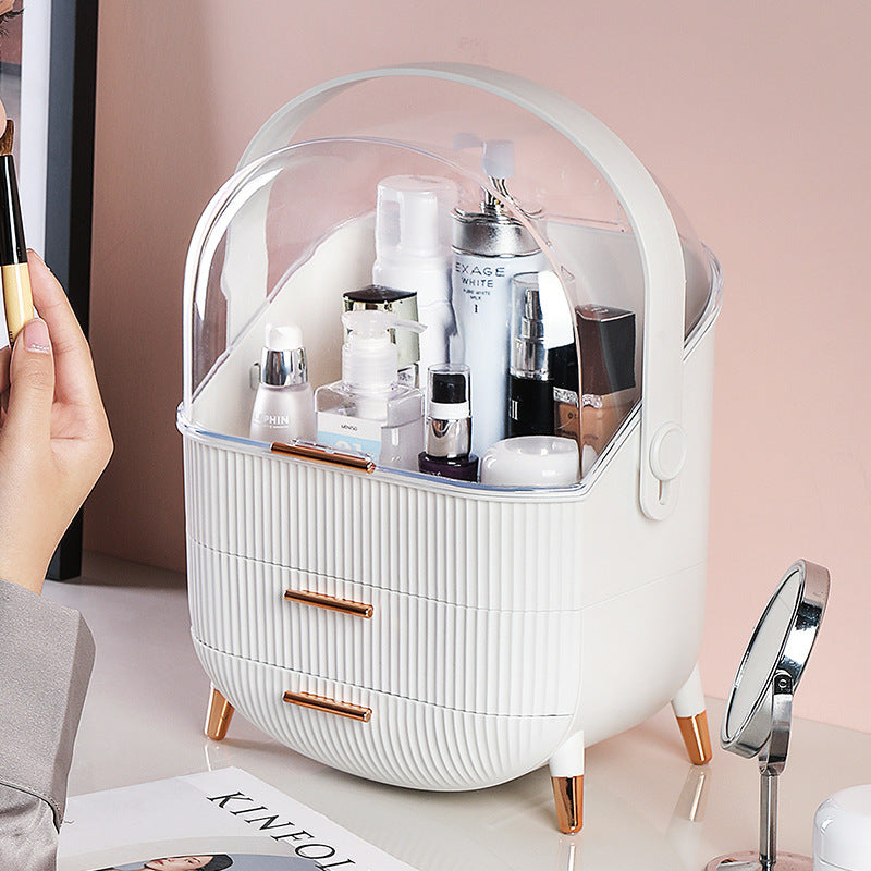 Clear Cosmetic Storage Box Luxury Makeup Organizer Drawer Cabinet Pakistan