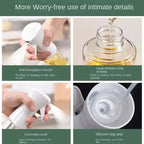 200ML Oil Spray Bottle Olive Oil Mister Air Fryer Kitchen