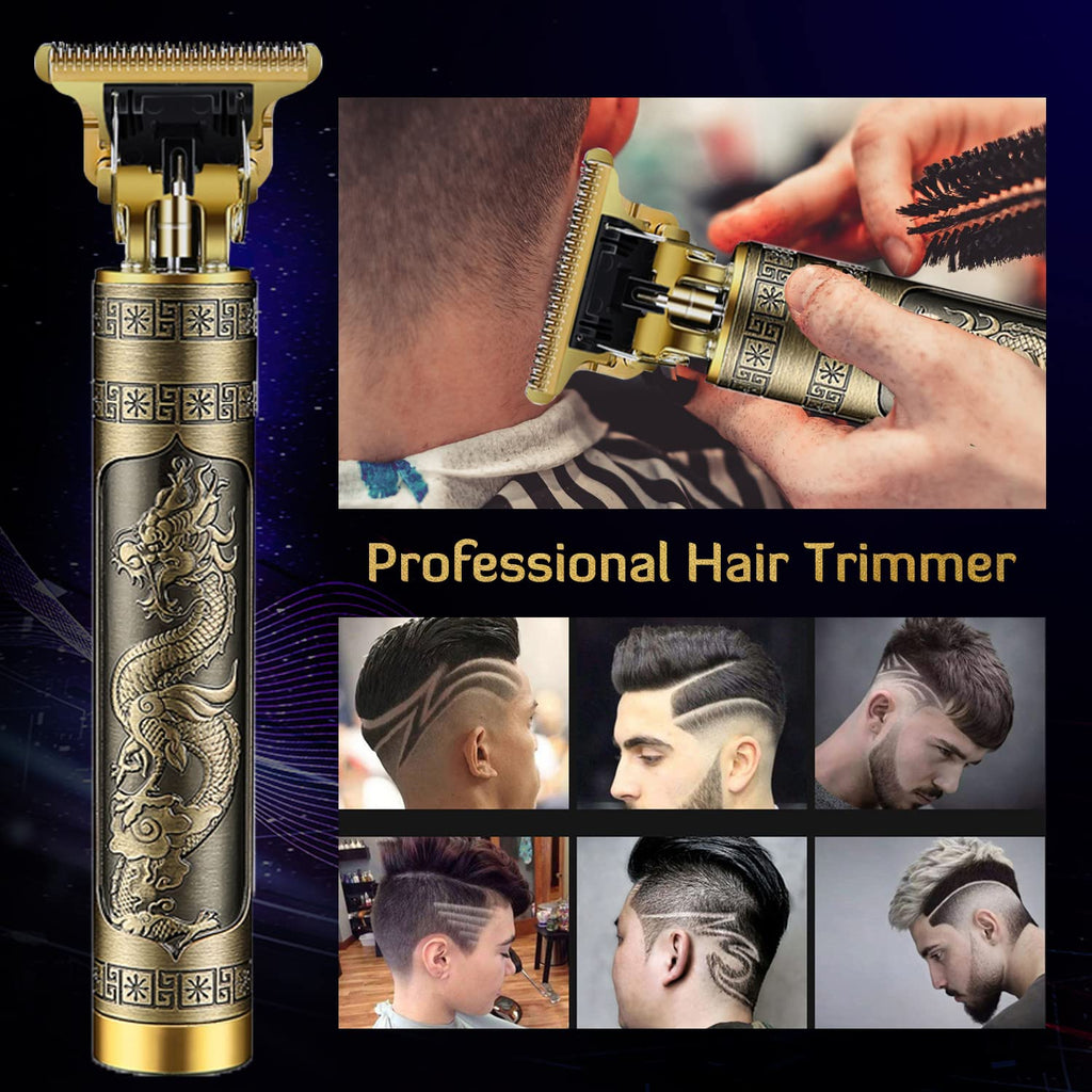 Professional T9 Hair Clipper Cordless Beard Trimmer USB Grooming