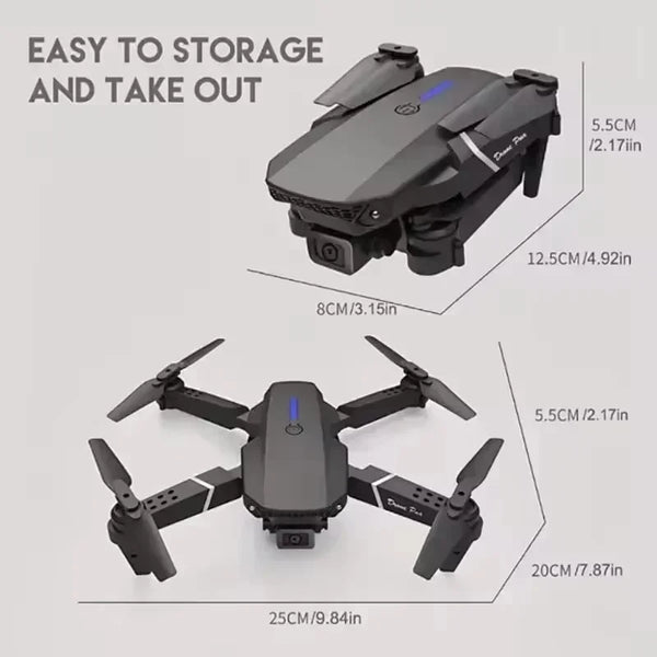 Foldable E88Pro RC Drone With Camera