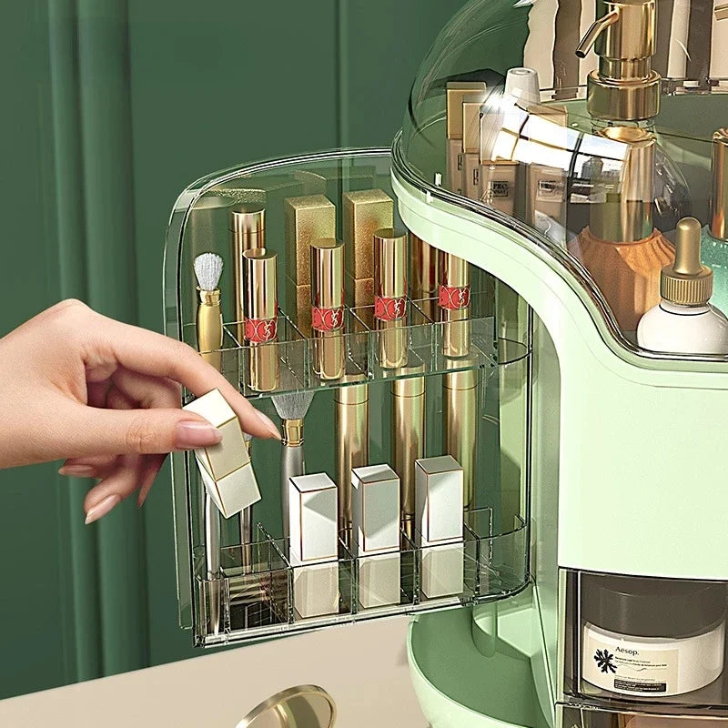 Transparent Makeup Organizer with Drawer | Large Capacity Cosmetic & Jewelry Storage