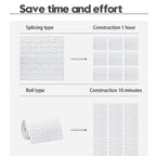 3D Brick Wallpaper Self Adhesive Waterproof Wall Sticker Home Decor