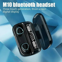 M10 Bluetooth Wireless Earbuds Waterproof Gaming Headphones With LED Display Stereo
