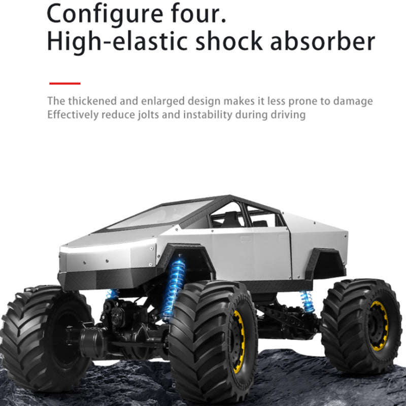 Large Wheel 4WD RC Climbing Truck LED Off Road Pickup Toy