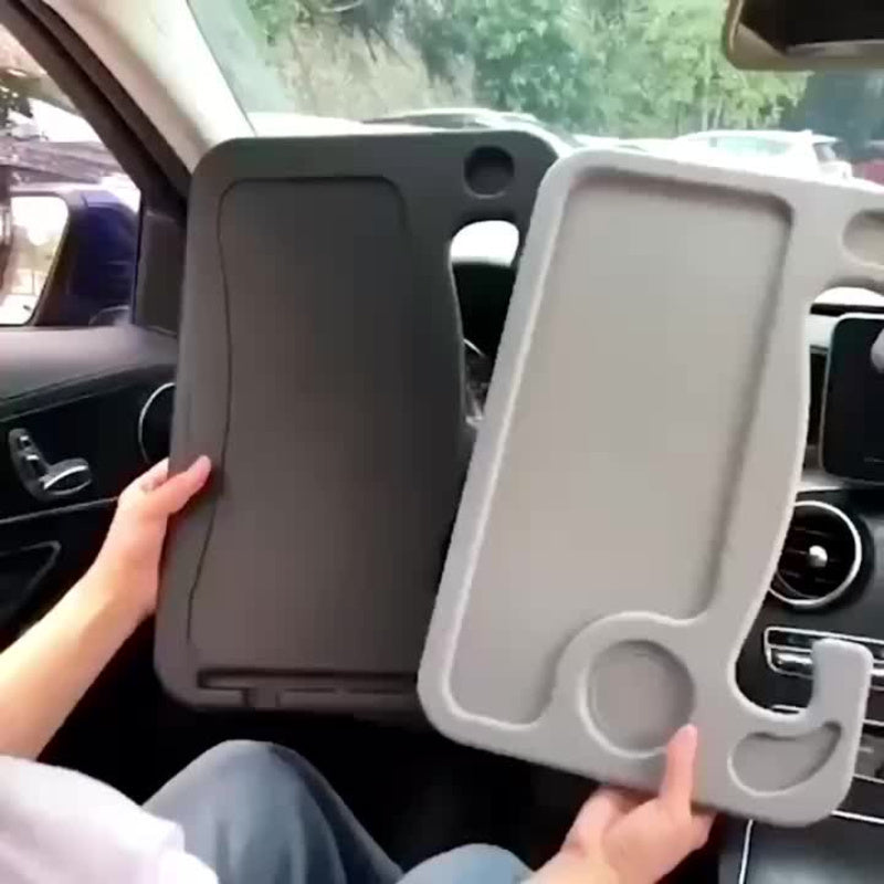 Portable Car Steering Wheel Tray Table Eating Working Storage