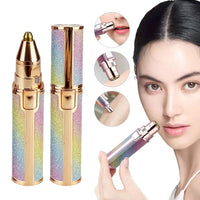 2-in-1 Electric Facial Hair Remover LED Shaver Eyebrow Trimmer