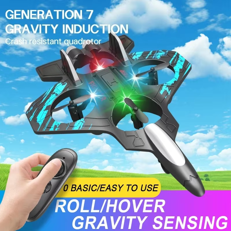 2.4G Remote Control Foam Fighter Glider Stunt LED  Aircraft Helicopter